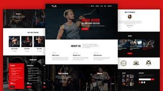 How To Build Responsive Gym Website Using HTML CSS And JavaScript With Source Code