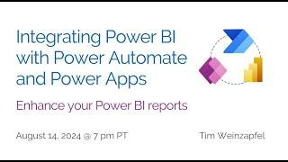 Integrating Power BI with Power Automate Power Apps