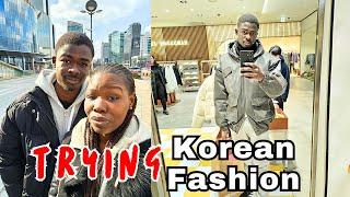 I Tried Korean Street Fashion for 24 Hours While Speaking Only Korean | BLACK IN KOREA