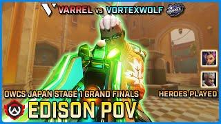 [ Edison ] Varrel vs VortexWolf | Grand Finals | OWCS Japan Stage 1