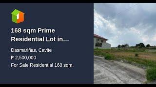 168 sqm Prime Residential Lot in Nostalji Enclave Dasmarinas Cavite