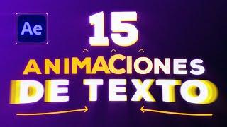 15 Animaciones de Texto NECESARIAS ⬆️ en After Effects en 2024 | Mauro Arredondo