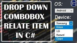 C# Database List Related Items Between Two ComboBoxes, Cascading Items