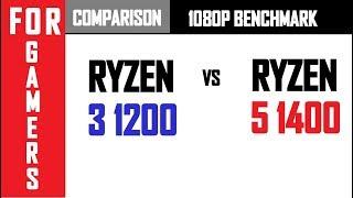 Ryzen 3 1200 VS Ryzen 5 1400 | GTX 1060 | COMPARISON |