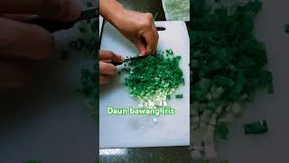 Daun bawang iris #food #cooking