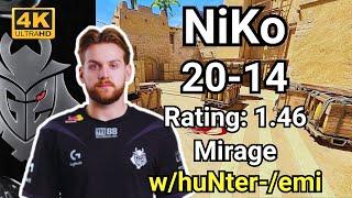 NiKo FACEIT w/huNter-/emi (mirage) | Aug 22, 2024 #cs2 #pov