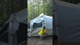 HOW AIR TENT inflated itself  #camping #tent #outdoors