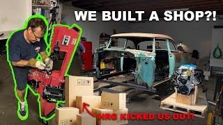 We Got Kicked out of the Shop (Seriously!)  Savoy Build Video 2 - Hot Rod Garage BTS