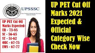 UP PET Cut Off Marks 2021 UPSSSC Preliminary Eligibility Test Expected & Official Cut Off Result