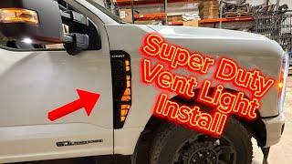 2023-2024 Ford Super Duty Vent Light Install  Perfect Upgrade!