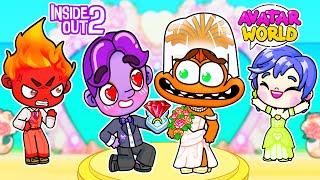 EMOTIONS FROM INSIDE OUT 2 GET MARRIED! LOVE STORY IN AVATAR WORLD! PAZU vs TOCA LIFE WORLD