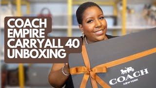 Coach Empire Carryall 40 Unboxing + Bag Charms