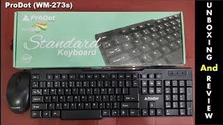 Quick Unboxing & Review Budget Lightweight Keyboard and Mouse ProDot WM-273s