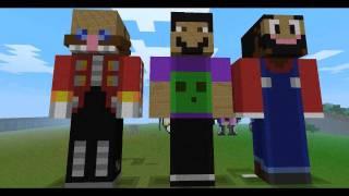 Minecraft - Statues of PaperBatVG, xXSlyFoxHoundXx & SSoHPKC (HD)