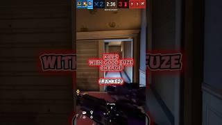 Kills with Good Fuze Charges! (Ranked) #rainbowsixsiege #rainbowsix #rainbow #r6 #siege #shorts