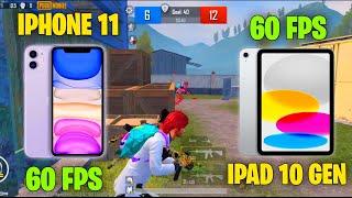 IPHONE 11 vs IPAD 10TH GEN TDM COMPARISON IN 2024(PUBG MOBILE) IPAD VIEW ADVANTAGE? RECOIL,HIP-FIRE