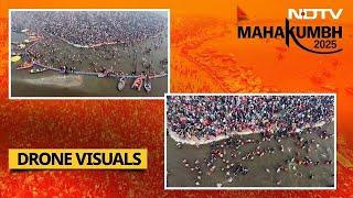 Maha Kumbh LIVE | Maha Kumbh Mela 2025 Drone Visuals | Maha Kumbh Mela