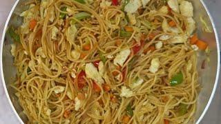 stir fry spaghetti/Ghanaian popular street food