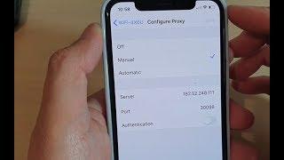 iPhone 11 Pro: How to Configure Proxy To Connect to Wifi