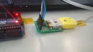 MAX31855 K Type Thermocouple Breakout board_Arduino connection and testing