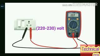 Measurement of Voltages by Multimeter