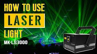 How to use RGB Laser Light ?