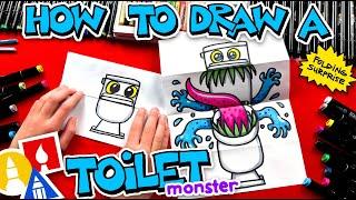 How To Draw A Toilet Monster Folding Surprise