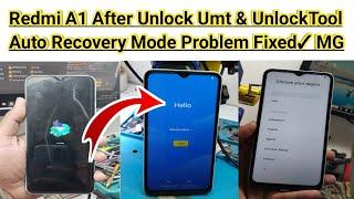 Redmi A1 + After Unlock UMT/UnlockTool Auto Recovery Mode Problem Solve | Redmi A1+ Hang Logo Flash