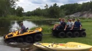 SILLS ARGO- AMPHIBIOUS ARGO 8X8 TRAILER!! (2of4)