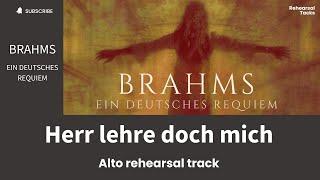 Brahms, Ein deutches Requiem, Herr lehre doch mich, Alto  rehearsal track