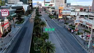 Las Vegas - 3/17/2020 6hrs before lock down 4k #Drone view #vegas #lasvegas #vegasstrip