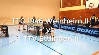 Verbandsliga: TTC 1946 Weinheim II vs TTV Ettlingen II [ 2018/2019 ]