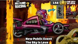 Hill Climb Racing 2 - "New Animation " in New Public Event "The Sky is Lava" Gameplay