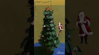 Diy paper christmas tree #christmas #christmastree #diycrafts #papercraft