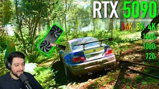 The RTX 5090 in Forza Horizon 5 - 16K was Surprising!