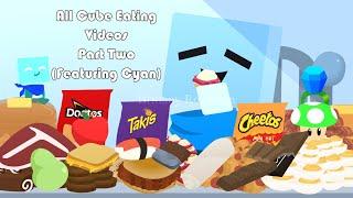 Pink Corruption  All Cube Eating Videos Part 2 Featuring Cyan