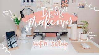 Korean-inspired DESK SETUP MAKEOVER | Work from Home setup, Shopee Haul 