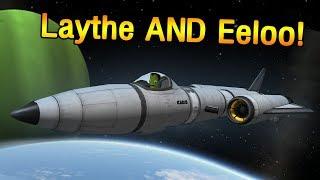 SSTO to Laythe AND Eeloo in KSP 1.3 - no mining!