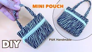 DIY MINI POUCH SEWING TUTORIAL | COIN POUCH MAKING IDEAS  EASILY AT HOME |