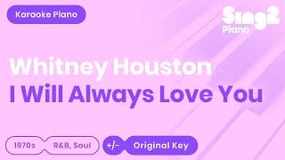 I Will Always Love You (Piano Karaoke Instrumental) Whitney Houston