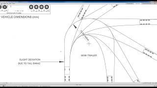 Tracking curves for vehicles in Archicad - Кривые поворота фуры