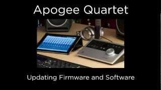 Apogee Quartet - Firmware and Software Update for iOS devices