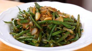 Garlic green beans