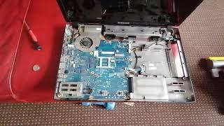 Samsung R780 disassembly, bios pin reset & fan clean fun.. 