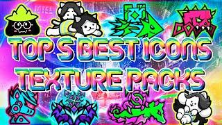 TOP 5 BEST EPIC ICON TEXTURE PACKS FOR GEOMETRY DASH 2.11 [#53] | Irving Soluble