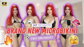 [4K] MICROBIKINI TRY ON HAUL  - Lily The Realtor 