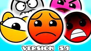 Custom Geometry Dash Difficulty Faces (Version 5.1)