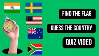 Find the Flag: Guess the Country Quiz Video | Zanvil Kids World