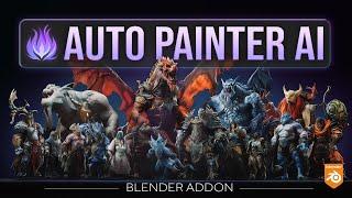 Auto Painter AI - Texture Generation for 3D Models with AI in Blender