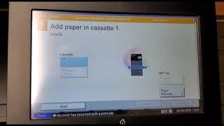 Kyocera Copystar 2552ci fax job freezes up machine can't clear